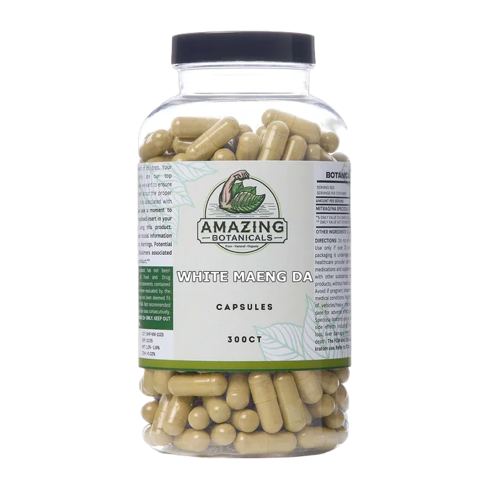 white maeng da kratom capsules