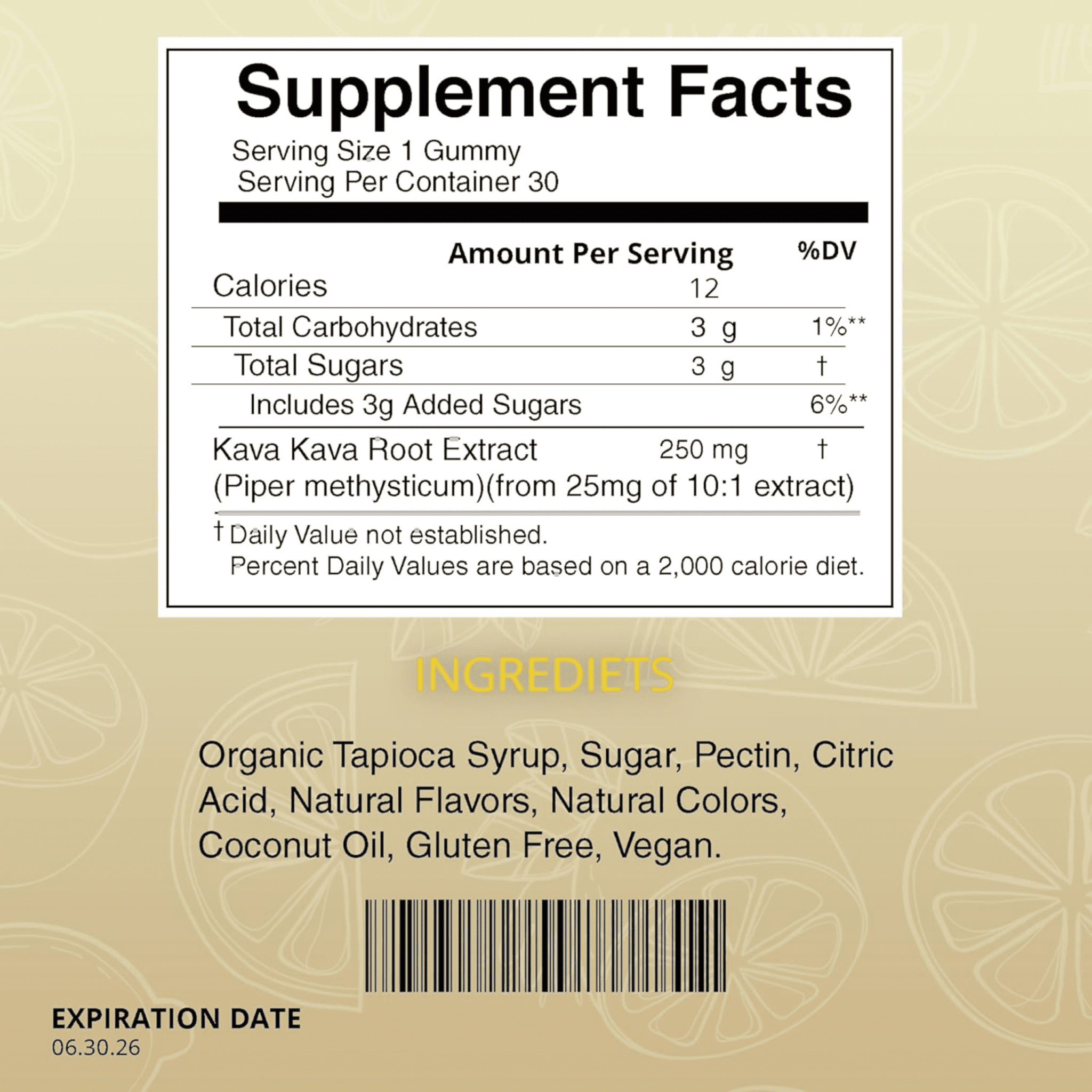 Lemon Kava Gummies 30ct thumbnail 7