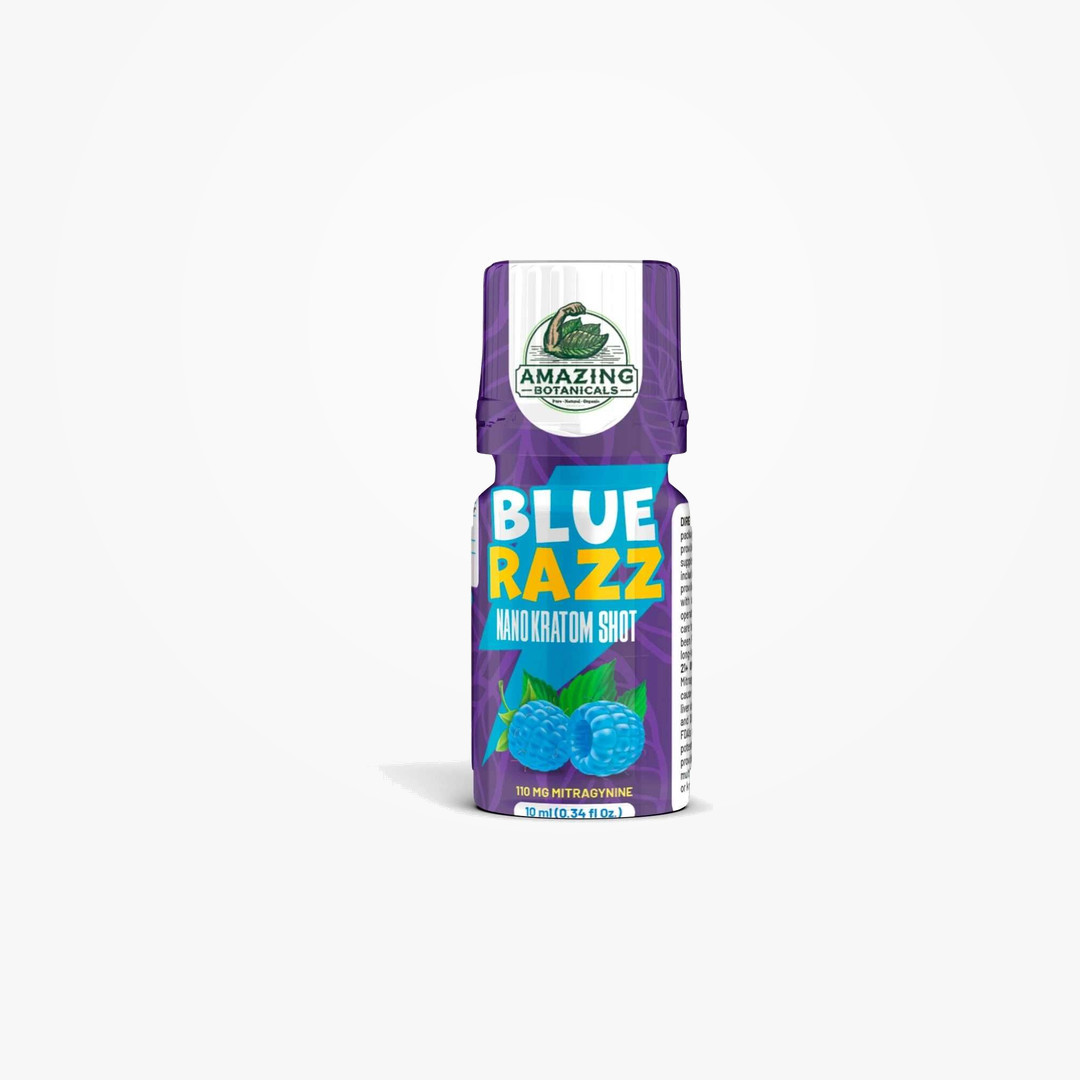 Nano Kratom Shot Blue Razz 10mL